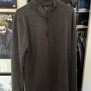 GAP Charcoal Zip-Up Sweater